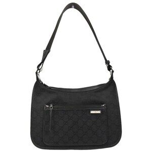 Gucci Black GG Hobo Handbag